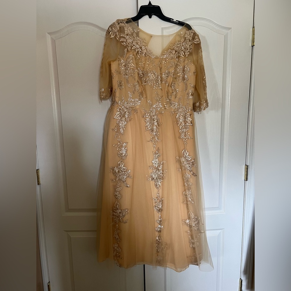 Modest Gold Gown